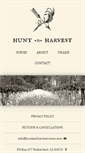 Mobile Screenshot of huntandharvestwines.com